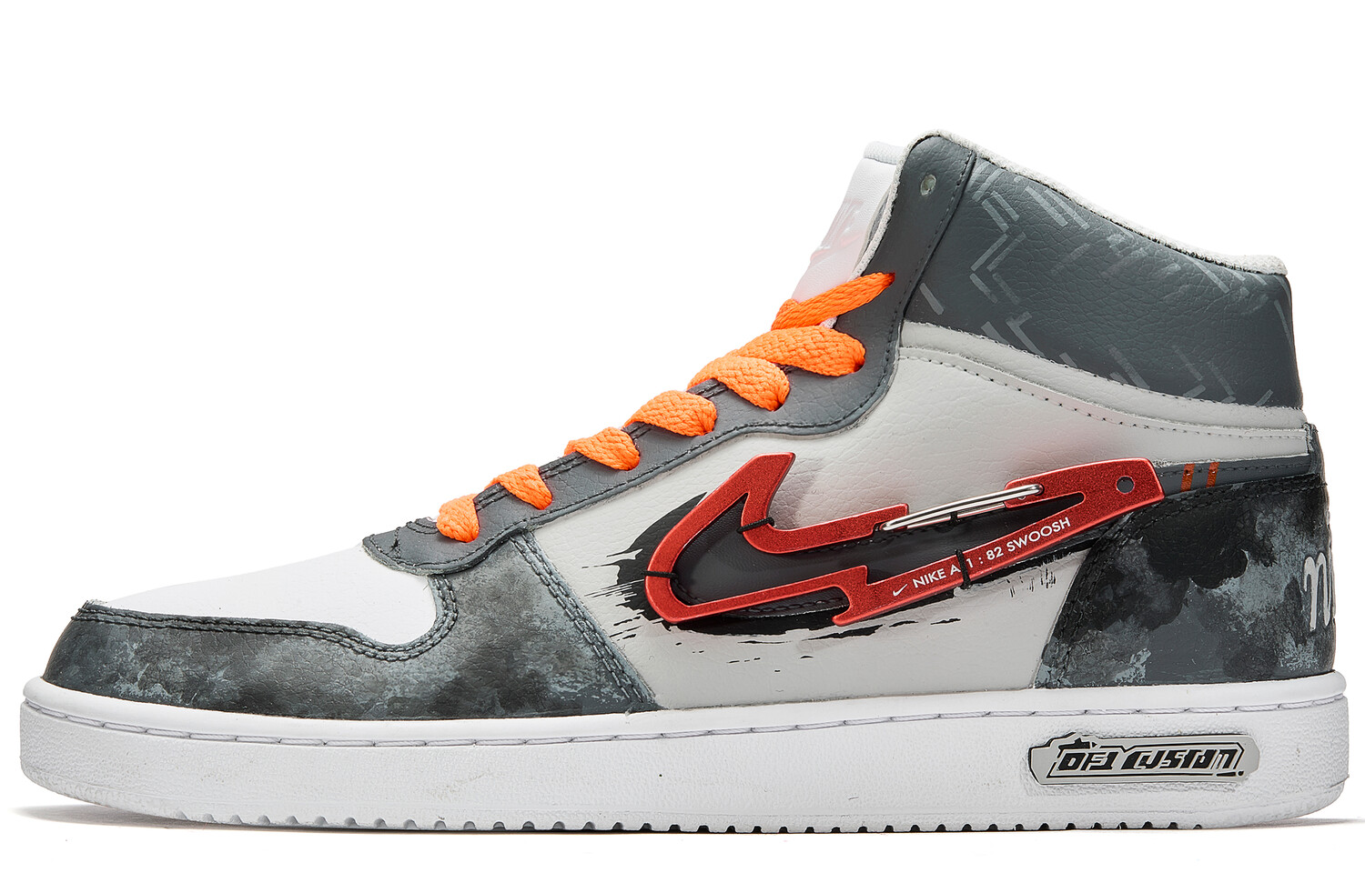 

Кроссовки Nike EBERNON Skateboarding Shoes Unisex Mid-top Black/grey/red, белый