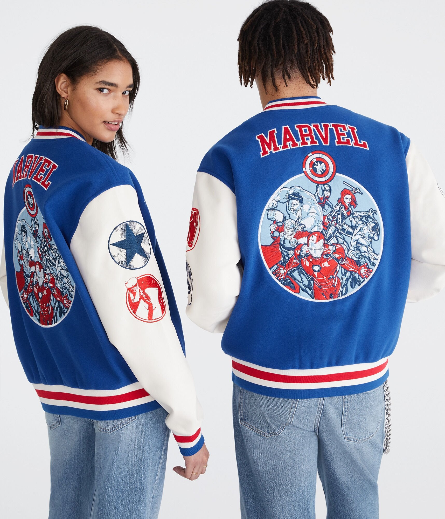 

Aeropostale Marvel | Куртка-бомбер «Мстители», синий