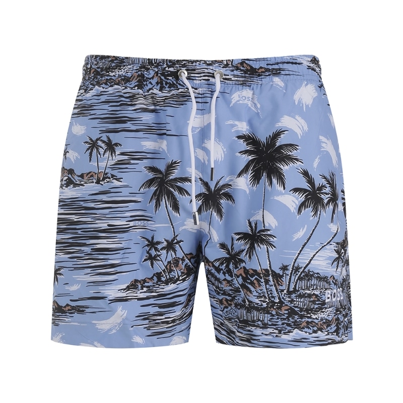 

Весна-Лето 2023 Повседневные шорты мужские светло-голубые HUGO BOSS