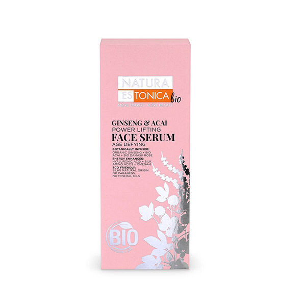 

Крем против морщин Sérum facial de ginseng y açaí Natura estonica, 30 мл