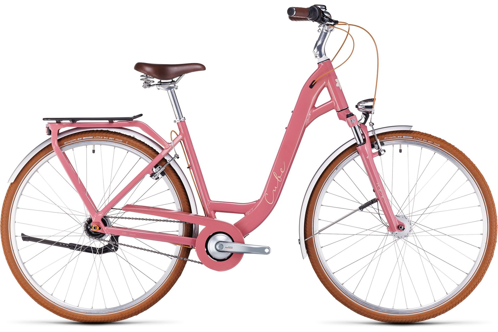 

Городской велосипед Cube Ella Cruise - 28 дюймов - Tiefeinsteiger - 2023, цвет Pink|twinkle´n´cream