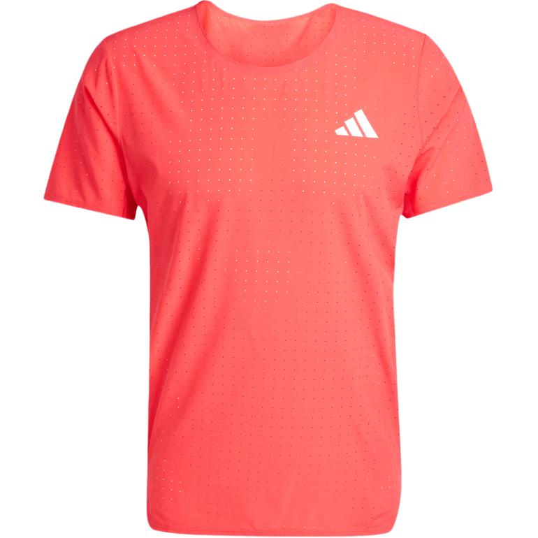 Бесплатная доставка с AdiClub Футболка для бега Adizero Adidas, красный — фото 2