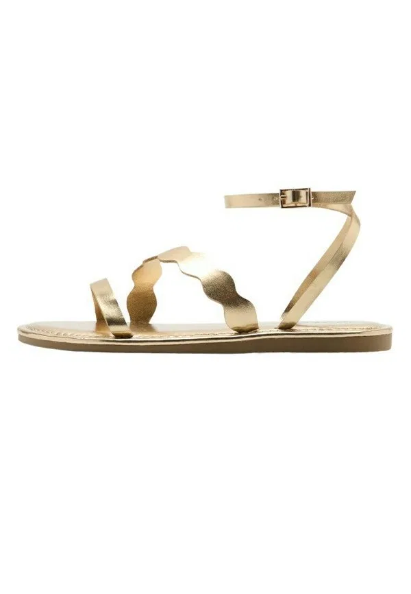 Подростковые сандалии золотистого цвета Mango Kids, Gold-Coloured