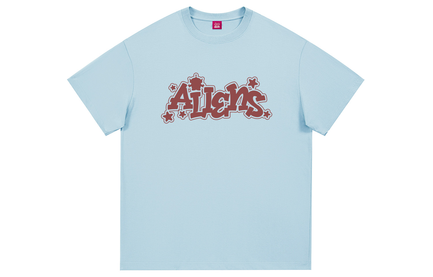 

Футболка Unisex Crew Neck тонкая прямая посадка Disney, светло-синий