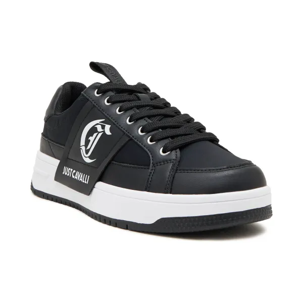 

Кожаные кроссовки с низом азула дис. 1 Just Cavalli, черный