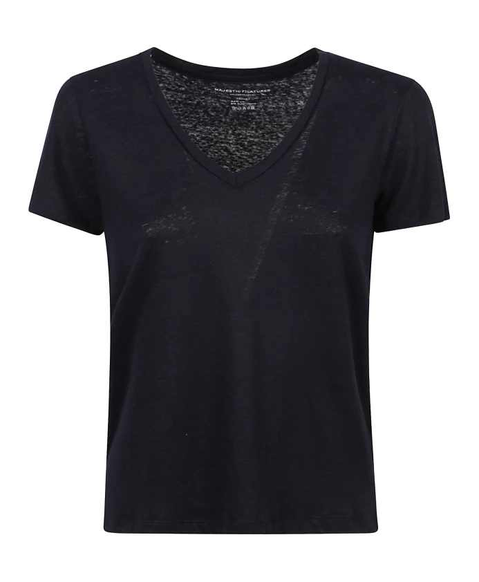 

Футболка с круглым вырезом Majestic Filatures, синий