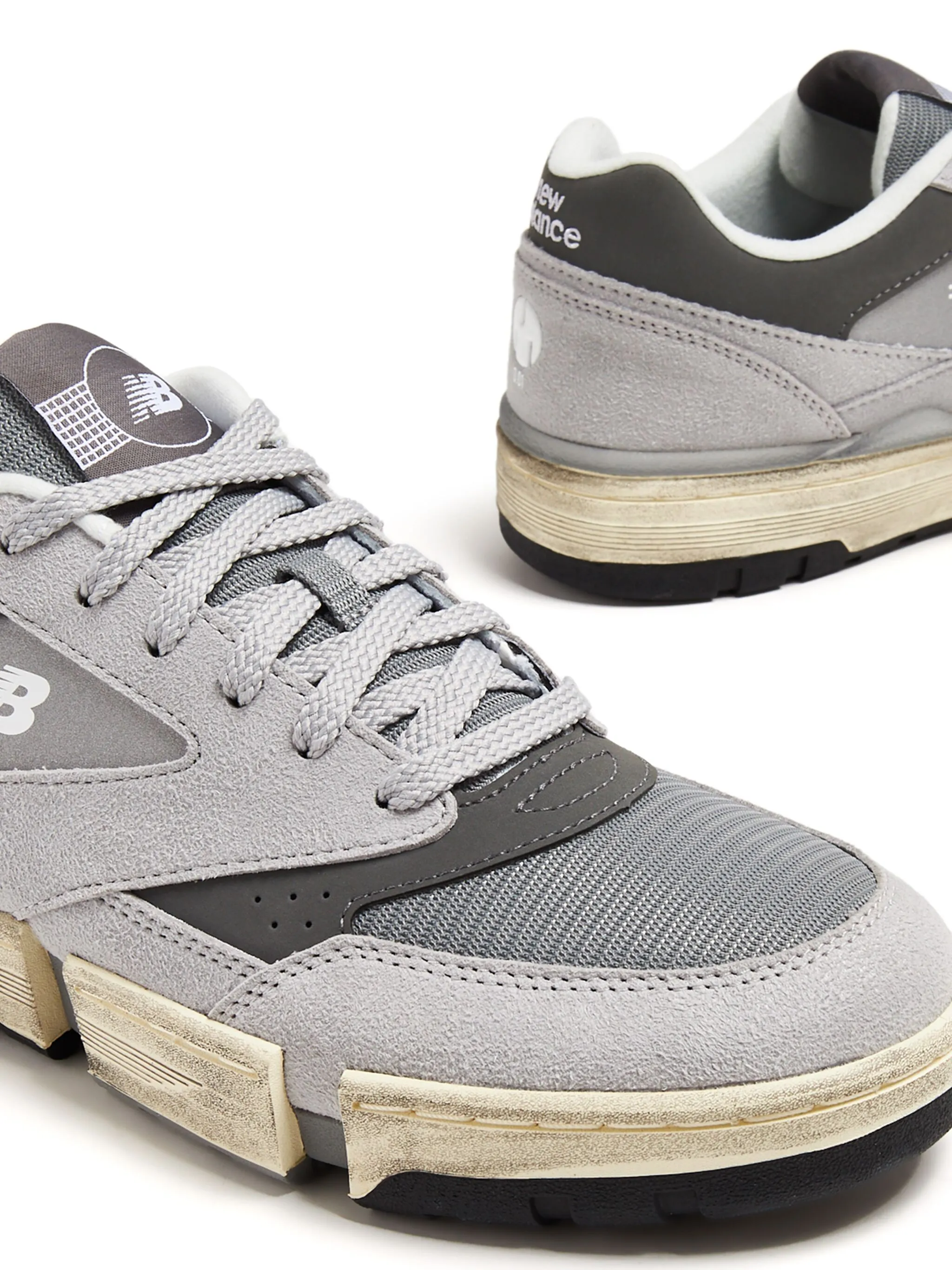 Кроссовки 0.01 из коллаборации с MSFTSrep New Balance, серый — фото 4