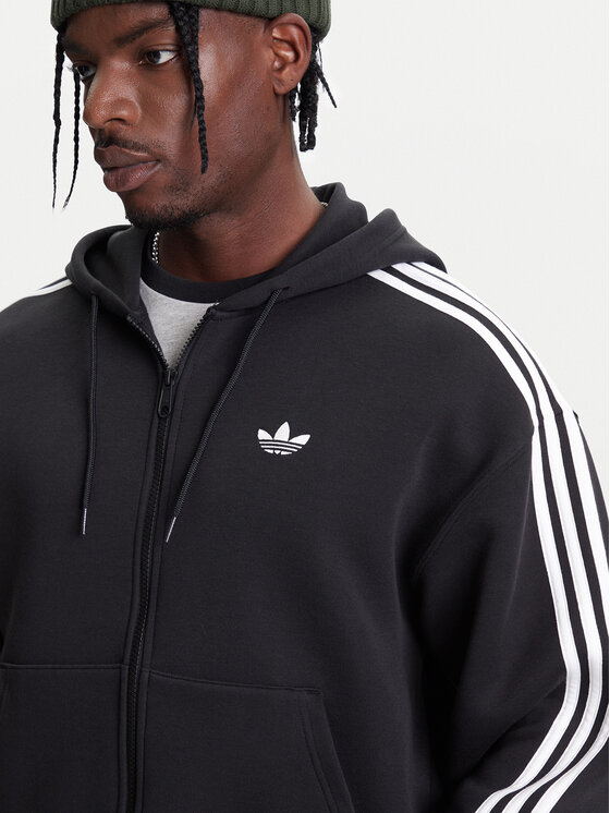 Свободный крой толстовка adicolor Spacer JX1507 Adidas, черный — фото 4