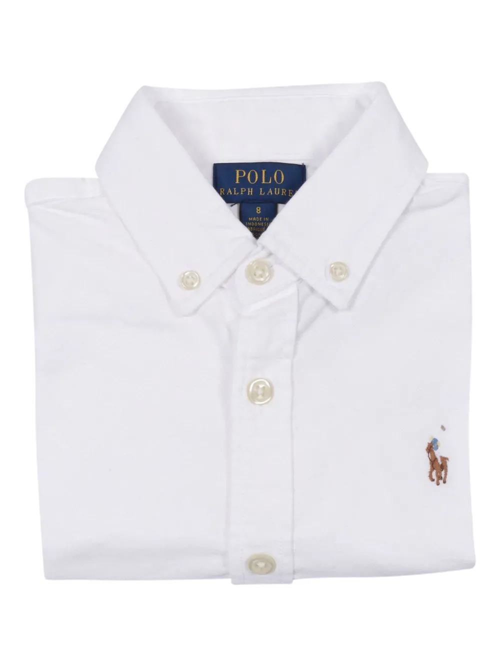 

Рубашка с логотипом Polo Pony POLO RALPH LAUREN KIDS, белый