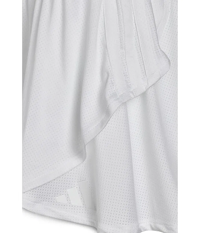 Юбка-шорты с имитацией запаха детская Adidas Kids, White/Iron Metallic/Yellow — фото 3