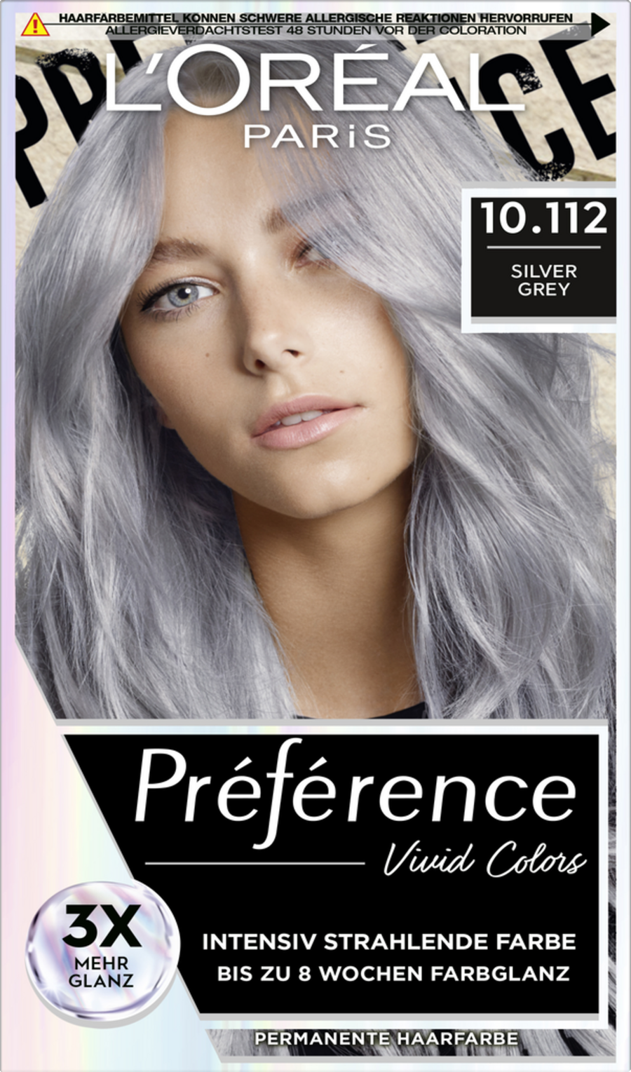 

Краска для волос L’Oréal Paris Préférence Vivid Colors 10.112 Silver Grey