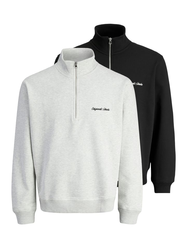 

Jack & Jones Толстовка Norrebro черно-светло-серого цвета