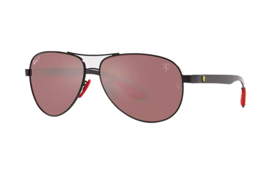 

RayBan Солнцезащитные очки Ray Ban Scuderia Ferrari Aviator, Black/Red