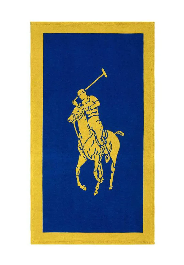 Пляжное полотенце polo жаккард 100 x 170 см. Polo Ralph Lauren, Blue