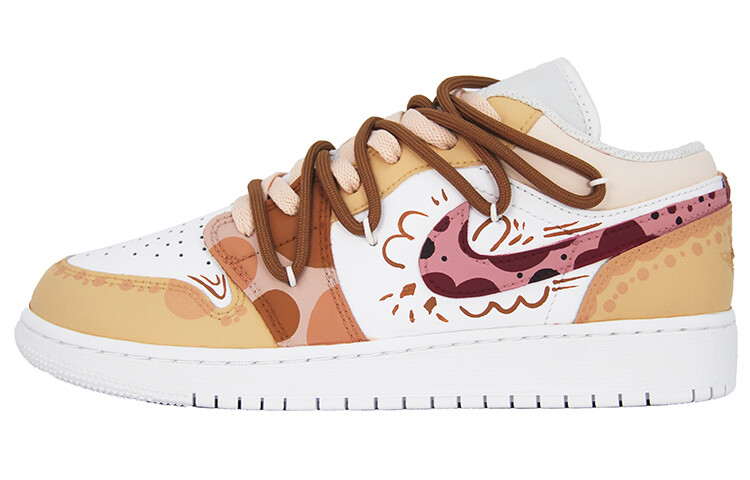 

Кроссовки Air Jordan 1 Vintage Basketball Shoes Women's Low-top Yellow, желтый