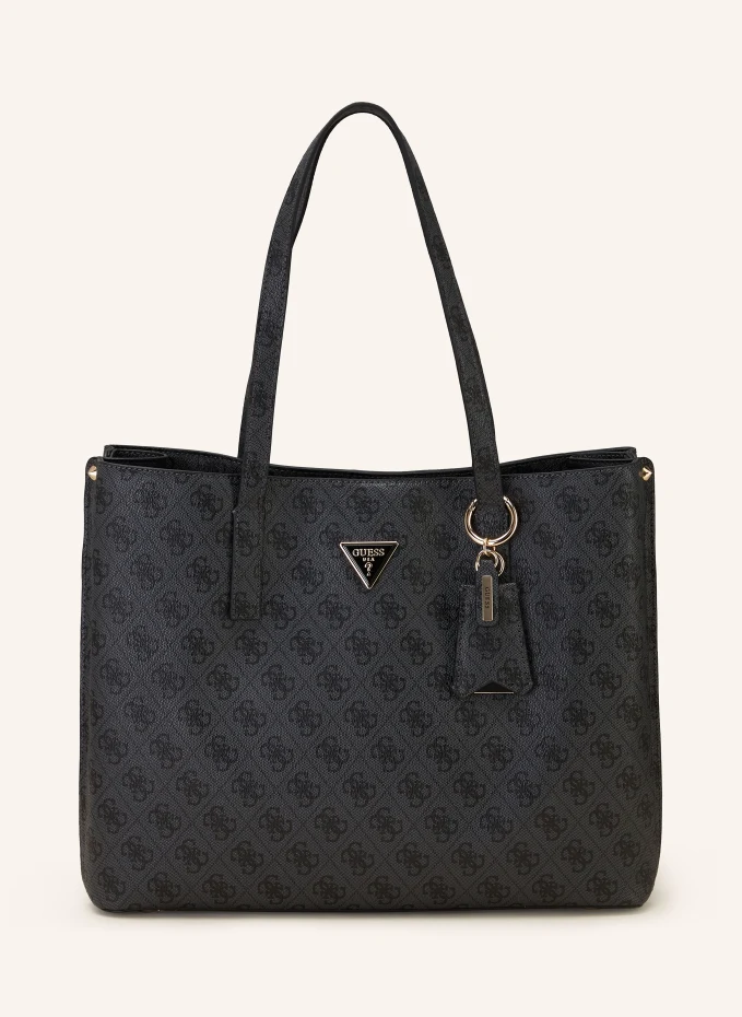 

Шоппер meridian с заклепками Guess, серый