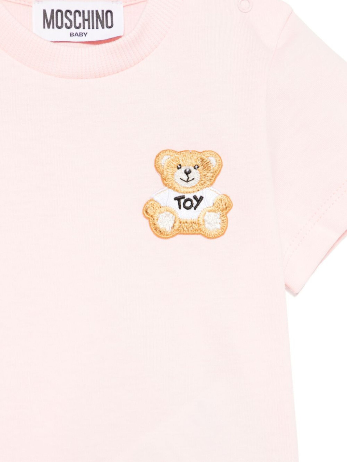 Moschino Kids футболка Teddy Bear, розовый — фото 3