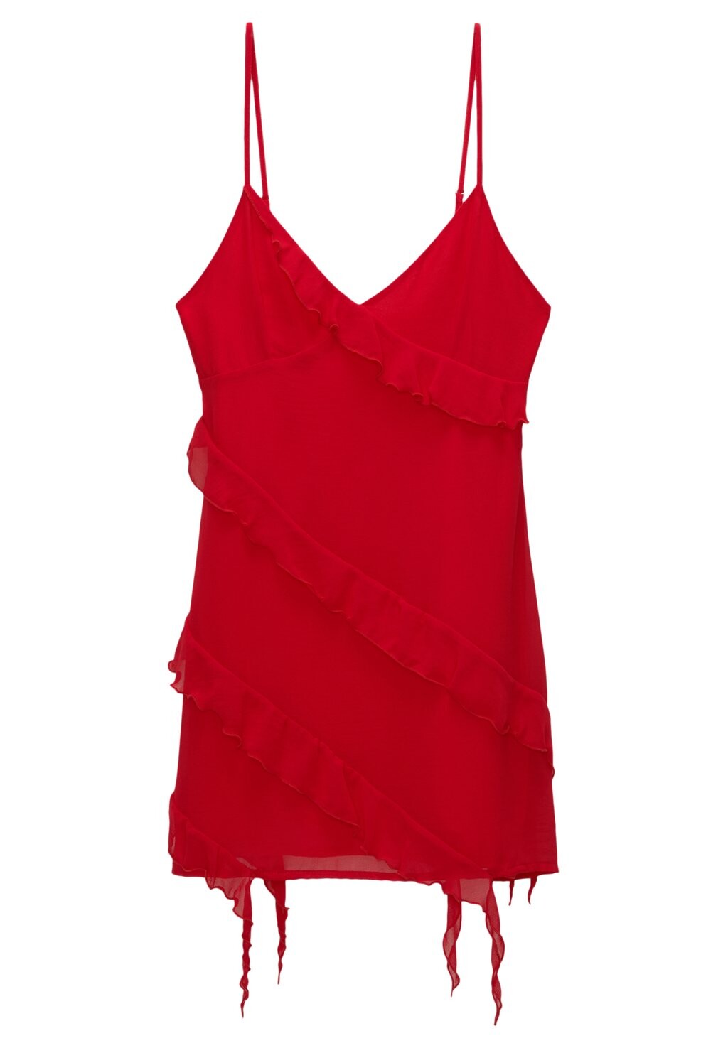 

Летнее платье PULL&BEAR, красный