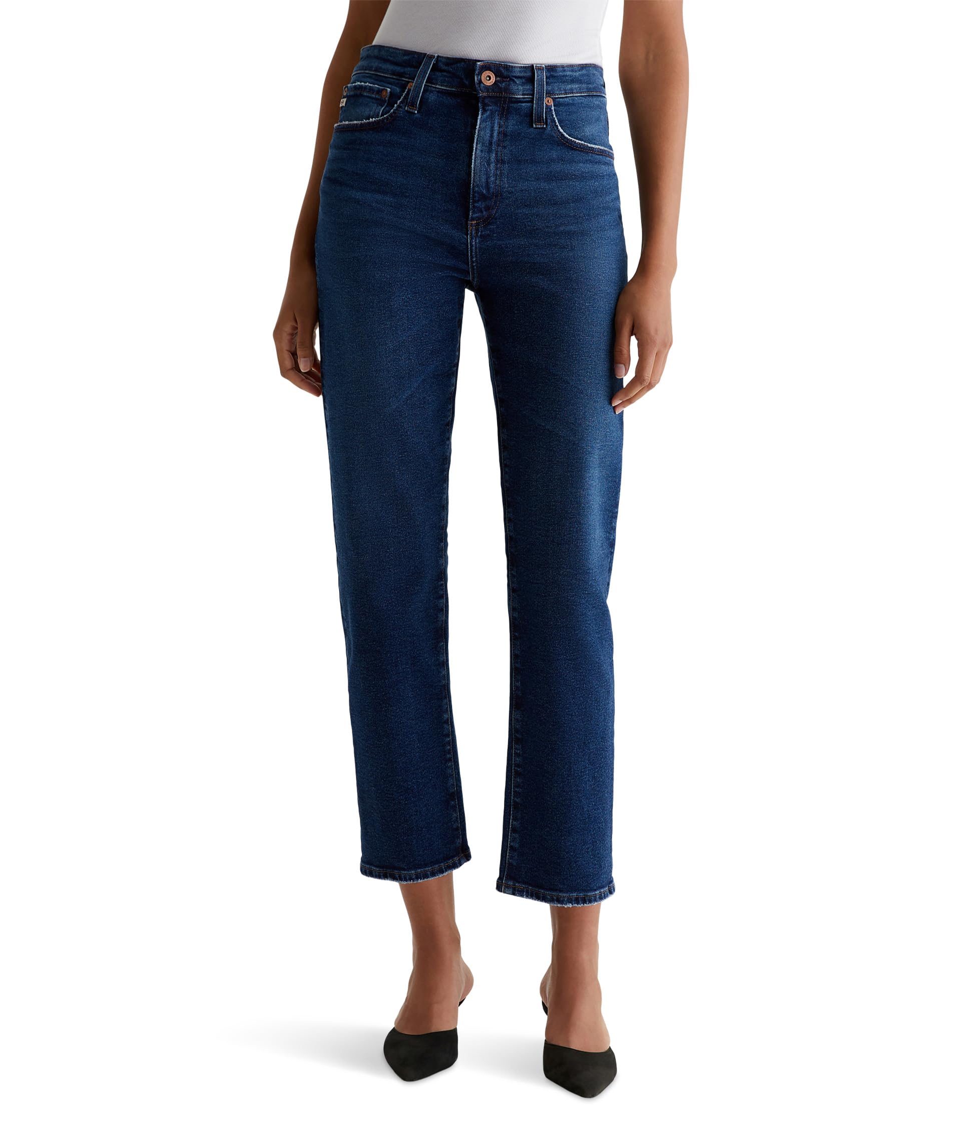 

Джинсы AG Jeans Rian Super High Rise Straight Jeans In 7 Years Antwerp, 7 Years Antwerp