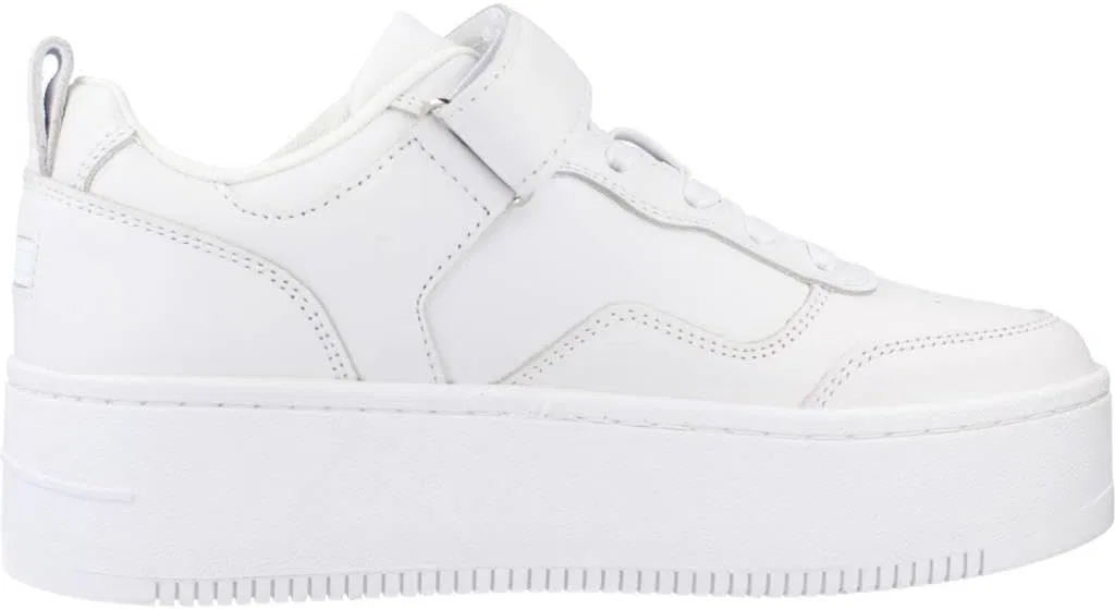 Кроссовки Tommy Jeans Adhesive Strip Flatform White — фото 4