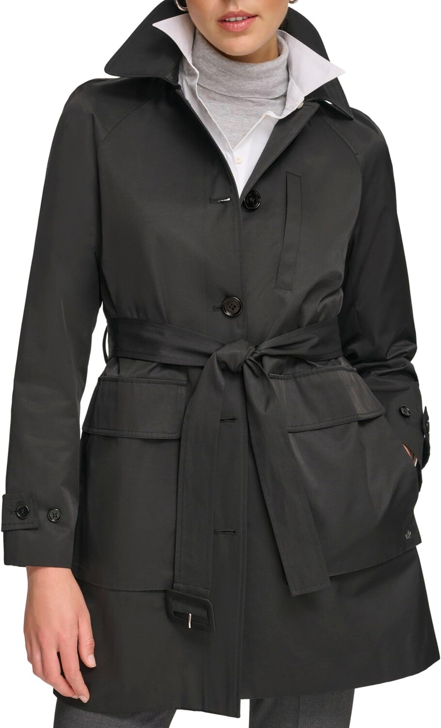 

Куртка Calvin Klein Belted Rain Jacket, черный