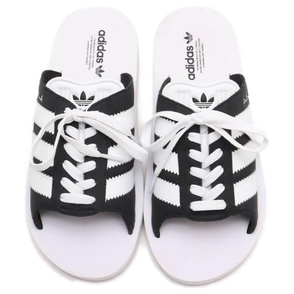 Тапочки gazelle beach slides Adidas, белый — фото 2
