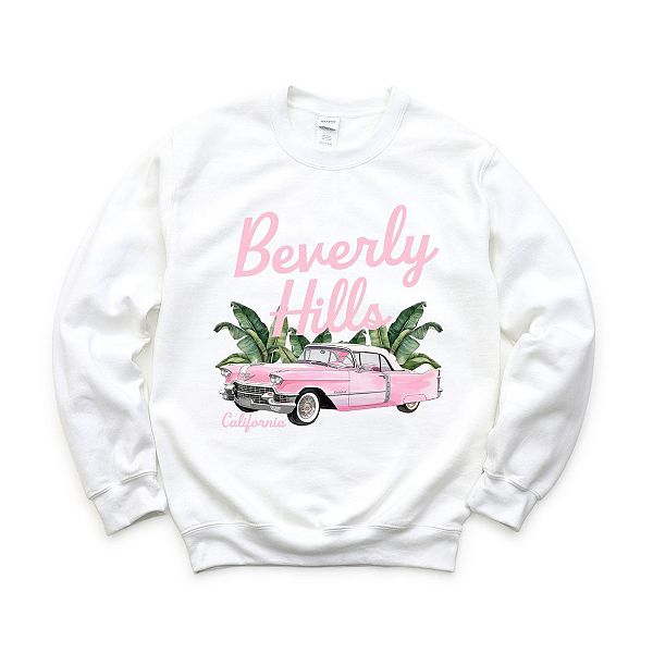 

Свитшот Beverly Hills с ретро-автомобилем Simply Sage Market, White, Белый, Свитшот Beverly Hills с ретро-автомобилем Simply Sage Market, White