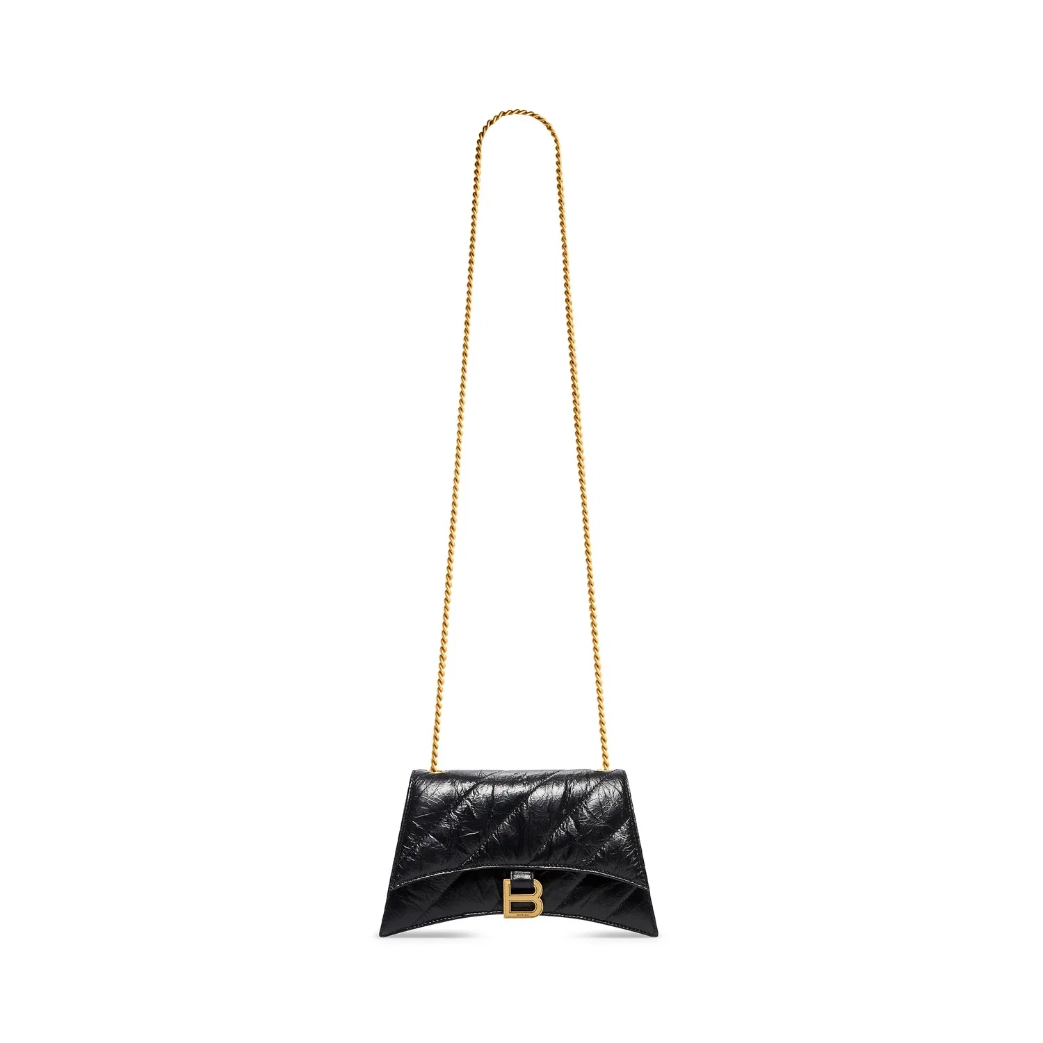 Женская сумка Crush Chain XS черного цвета BALENCIAGA, черный
