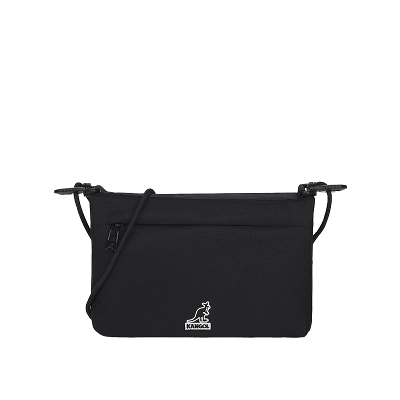 

KANGOL Тканевый конверт-сумка через плечо унисекс малый, Black (Box Included)