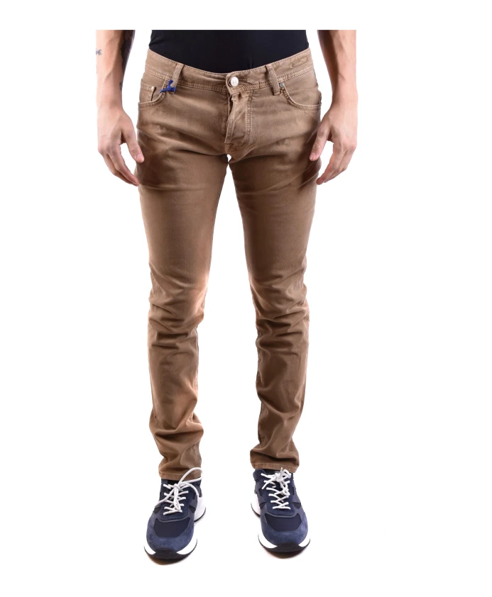 

Классические джинсы из денима для мужчин Jacob Cohã«N, коричневый