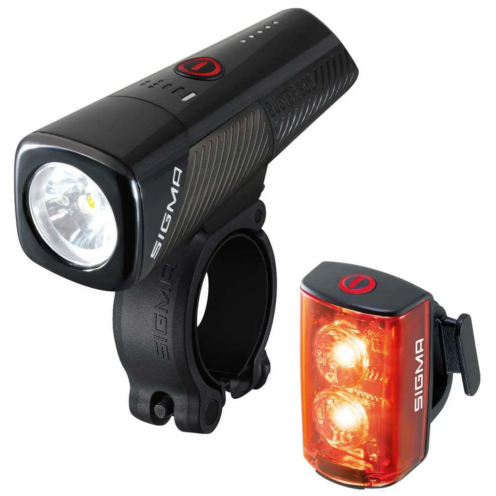 

Комплект велосипедных фонарей Sigma 800Fl & Rl80, черный