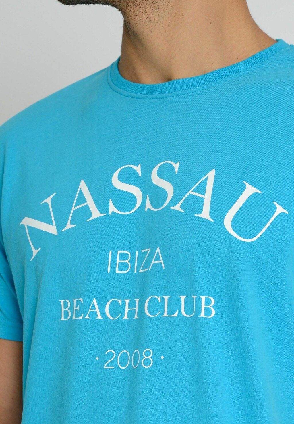 

Футболка с принтом Nassau, синий
