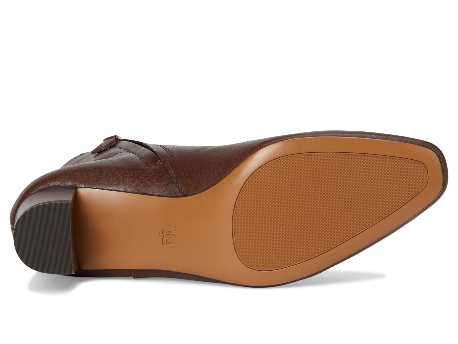 Ботинки Lauren Ralph Lauren Demi Calfskin Bootie, цвет Dark Hickory — фото 3