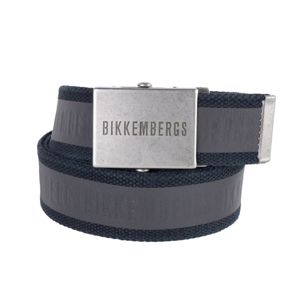 

Черный хлопковый мужской ремень Bikkembergs