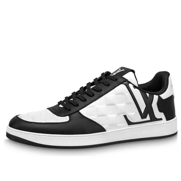 

Кроссовки rivoli sneakers 'white plaid with black side logo' Louis Vuitton, белый