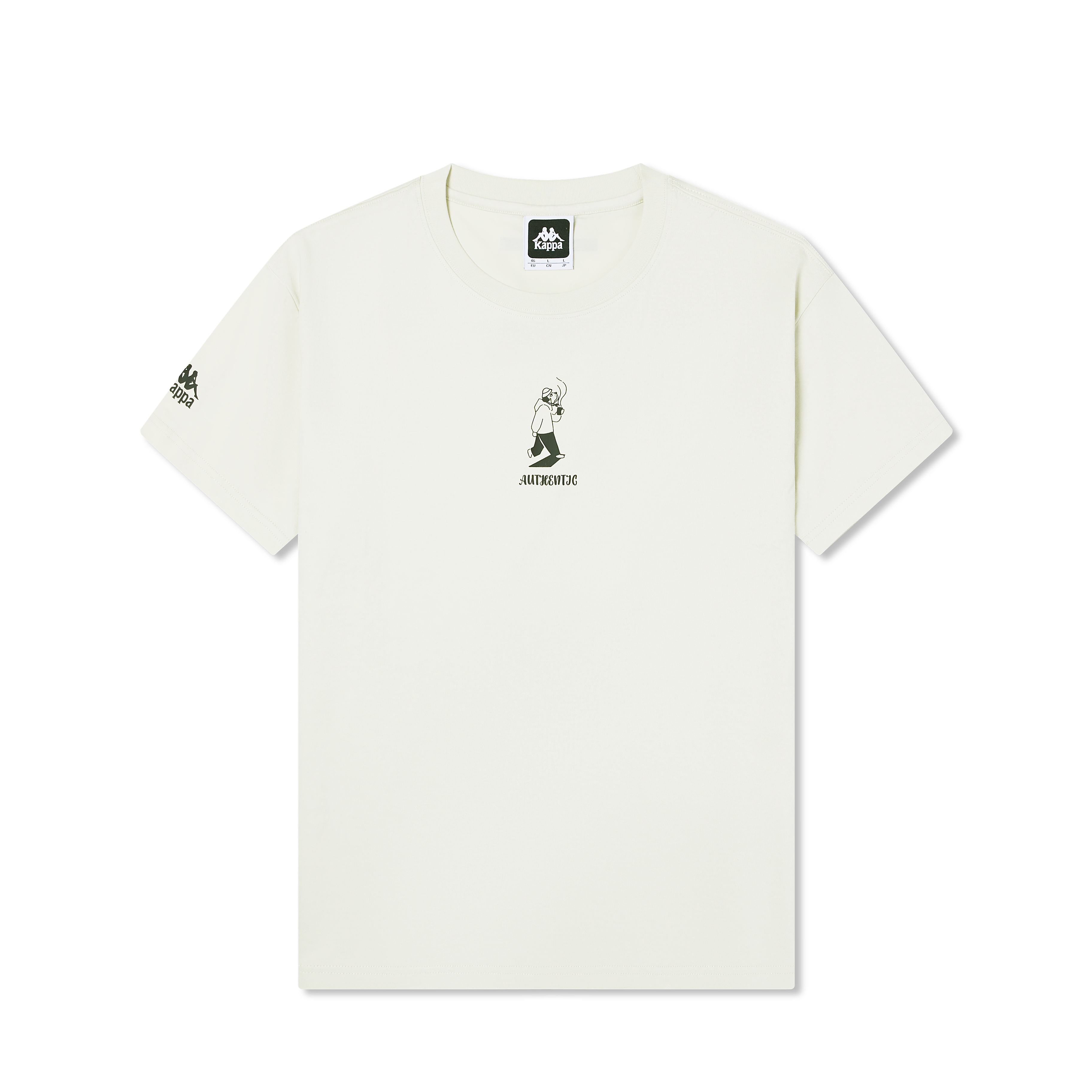 

Kappa Футболка x XUXIAOBAI SS24 унисекс, бежево-коричневая