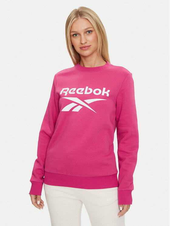 

Свитшот regular fit Identity Big Logo Fleece Crew 100075949 Reebok, розовый