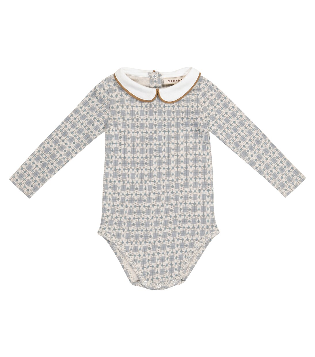 

Хлопковый комбинезончик Baby Quillfish Caramel, Blue Geo Print