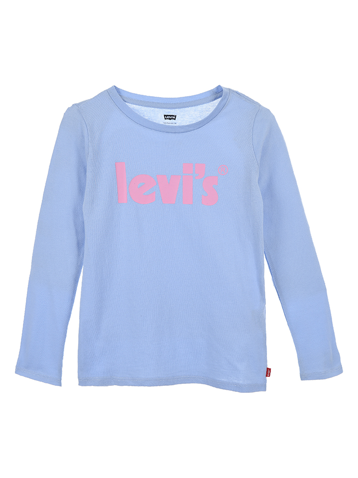 

Лонгслив Levi's Kids, светло синий