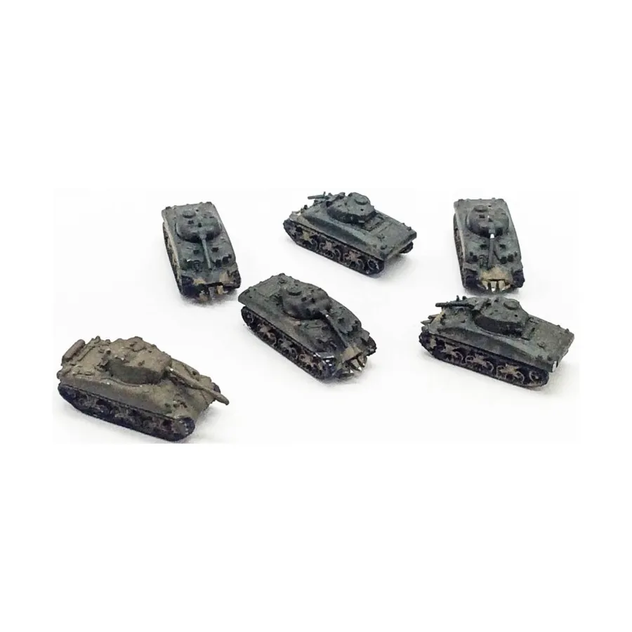 

M4A1 Шерман, коллекция №9, WWII Micro Armour - United States - Loose Miniatures (1:285)
