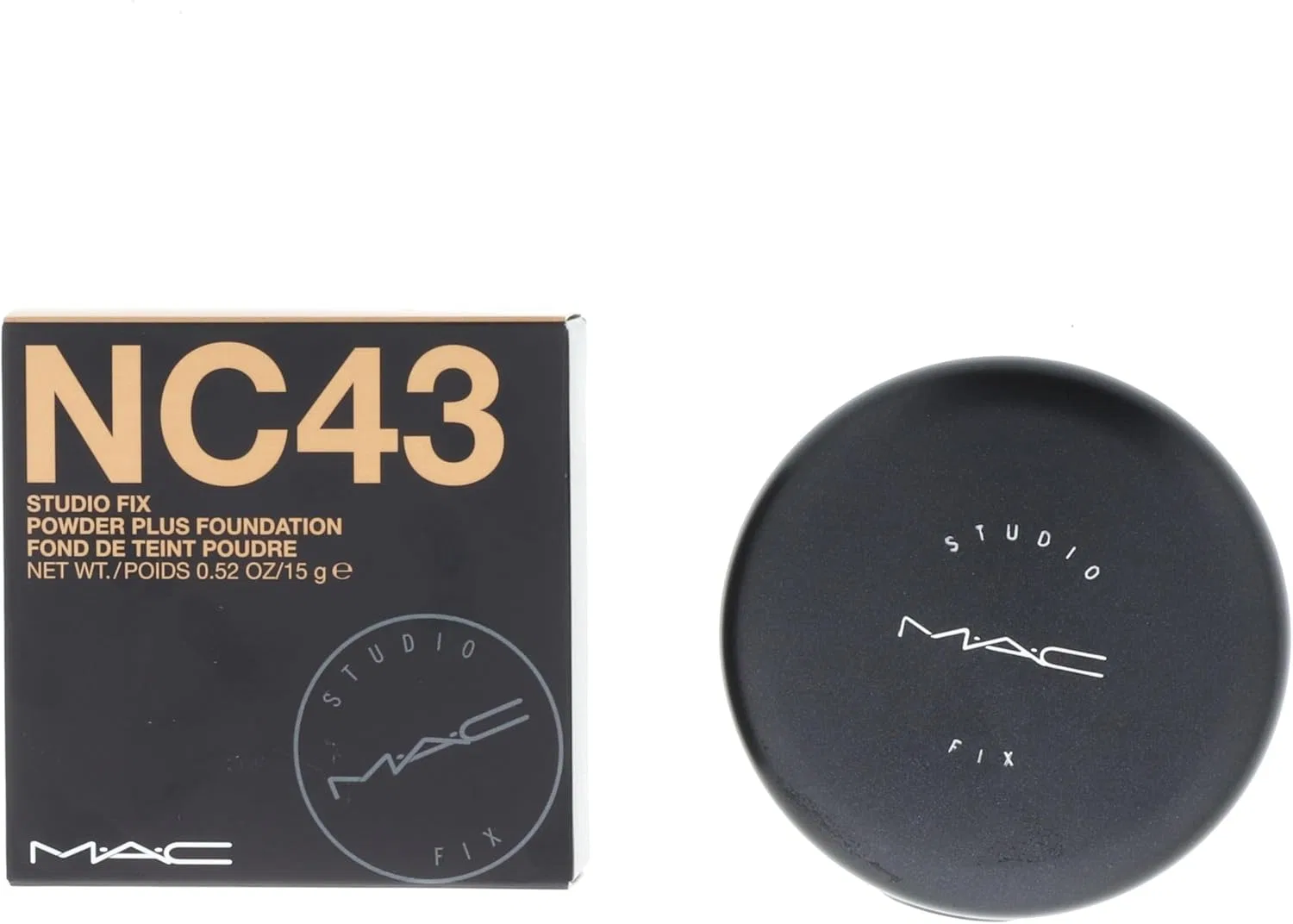 Тональная пудра Mac Studio Fix Powder Plus Foundation NC43 коричневая