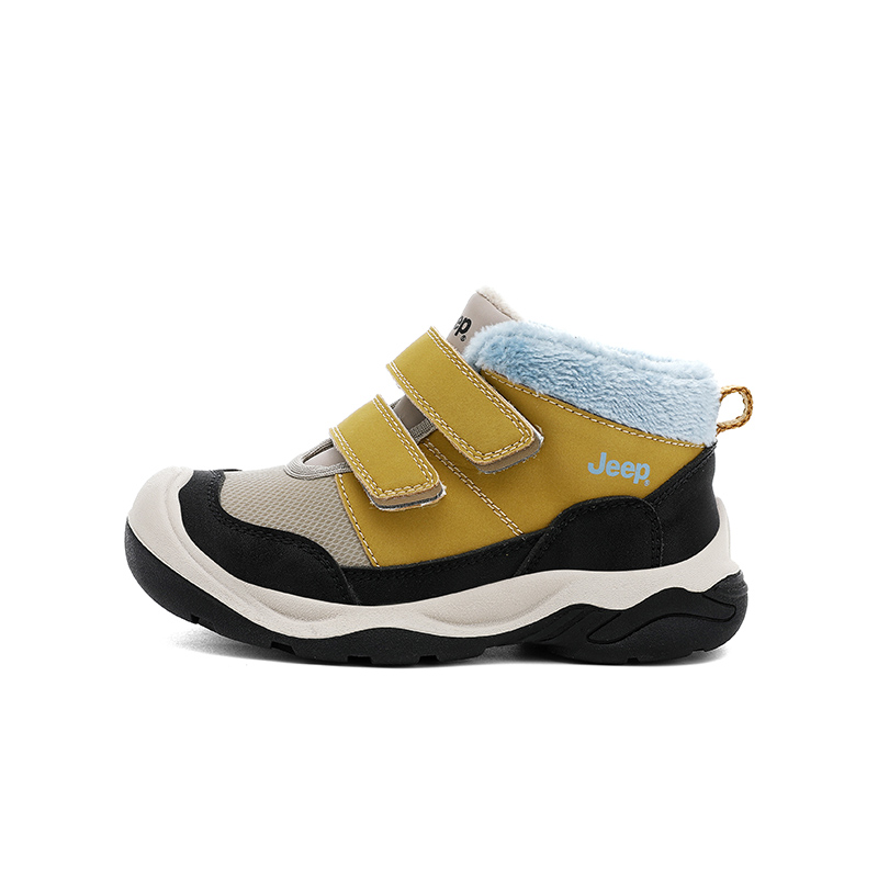 Утепленные зимние ботинки mid top для детей с противоскользящей и износостойкой подошвой Jeep, кремовый белый/candy розовый[fleece-lined] — фото 2