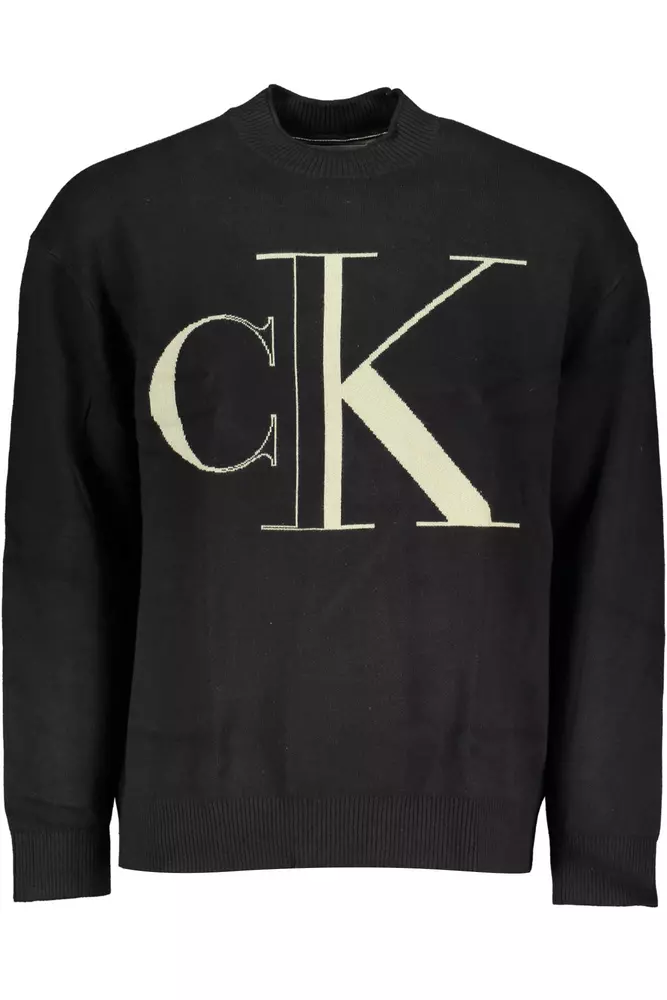

Черная хлопковая мужская рубашка Calvin Klein