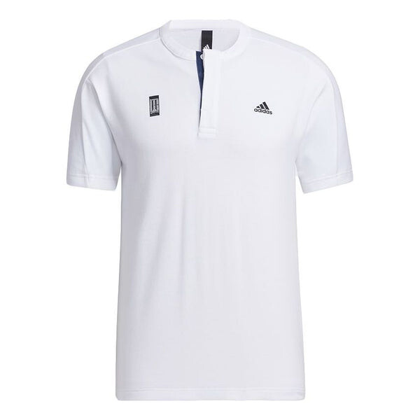

Футболка wj t henly sports casual short sleeve white Adidas, белый