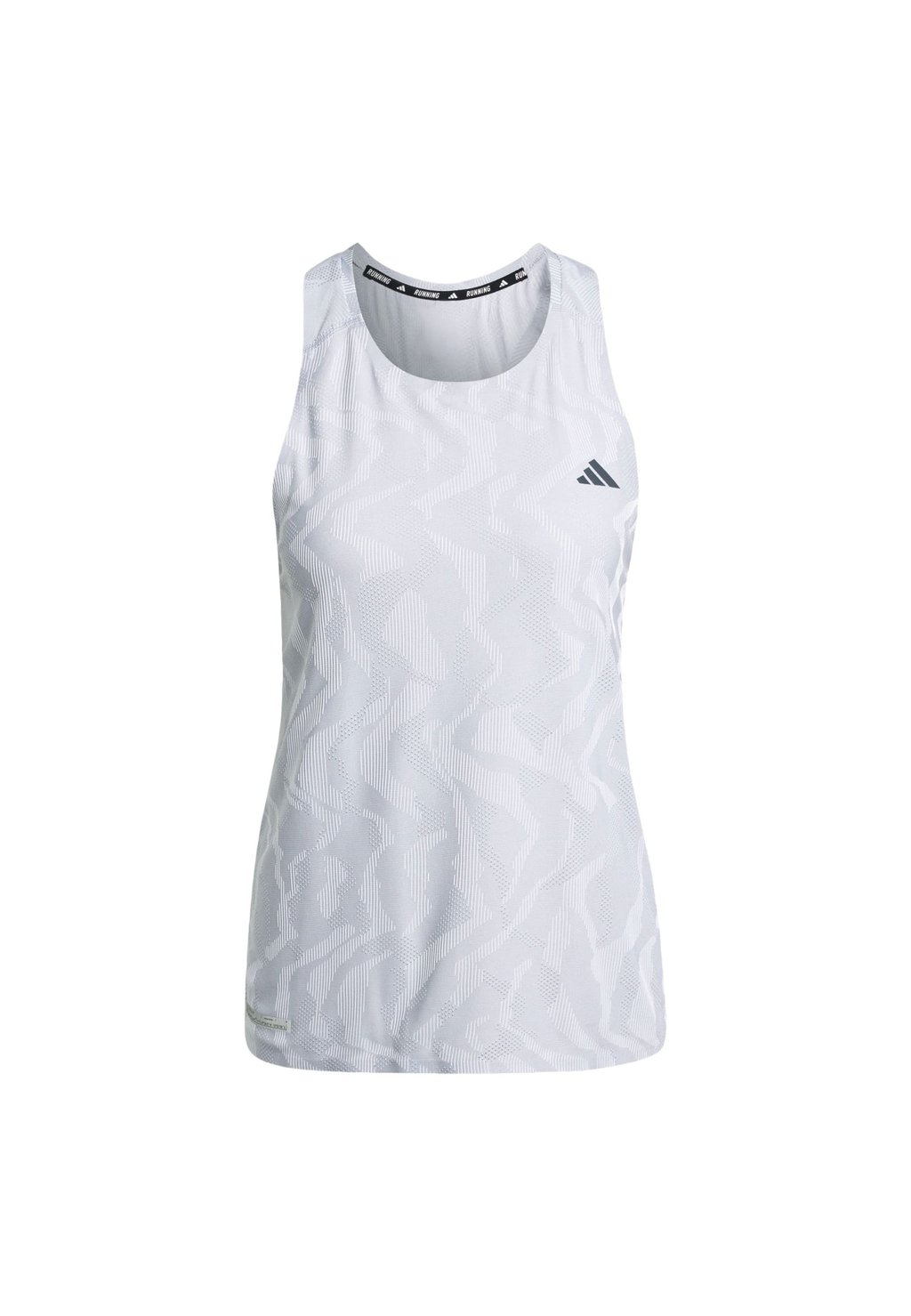 

Топ ULTIMATE AIRCHILL ENGINEERED TANK adidas, серебристого цвета