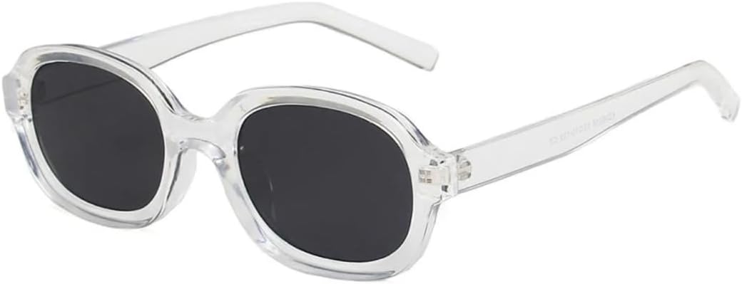 

Солнцезащитные очки с защитой от УФ-излучения UV400 | Овальные градиентные линзы, легкая оправа | для женщин и мужчин, для занятий спортом на открытом воздухе и вождения DSVIGF, Clear-black