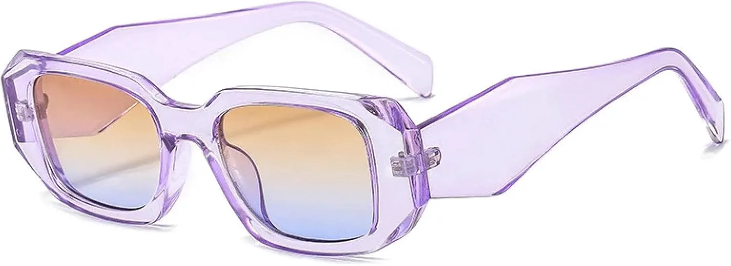 

Женские солнцезащитные очки маленького размера с широкими дужками, солнцезащитные очки UV400 для мужчин, фиолетовые солнцезащитные очки DSVIGF, Purple Tea Blue