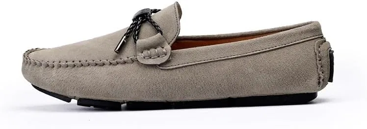 Лоферы замшевые, Mens, Loafers Shoe Suede Vamp Driving Loafers Moccasins Shoes, хаки PUGHGAETZF — фото 3