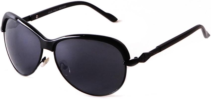 

Мужские солнцезащитные очки в стиле ретро с металлической полуободковой оправой, модные градиентные линзы, большие, подходят для женщин, солнцезащитные очки UV400 MTZJH, C1 Black