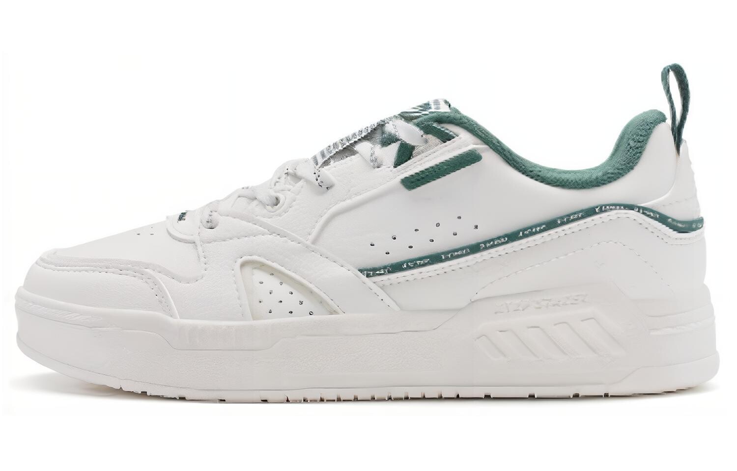 

Кроссовки XTEP Skateboarding Shoes Women's Low-top Sail White/deep Emerald Green, белый/зеленый